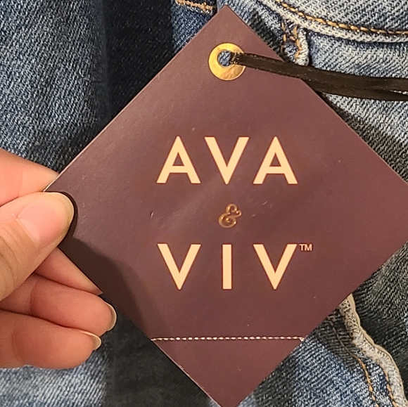 Ava & Viv Blue Denim Overalls - Picture 3 of 7